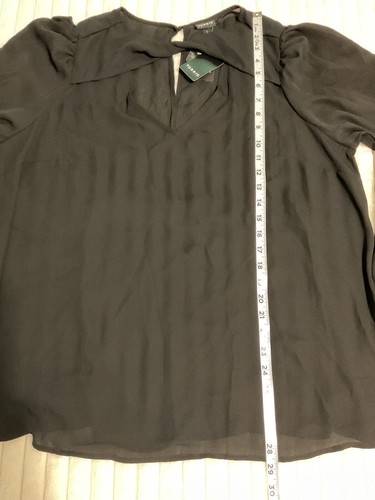 NWT Torrid Women’s Sheer Size 1X Twist Front Blouse Long Sleeve - Picture 4 of 8