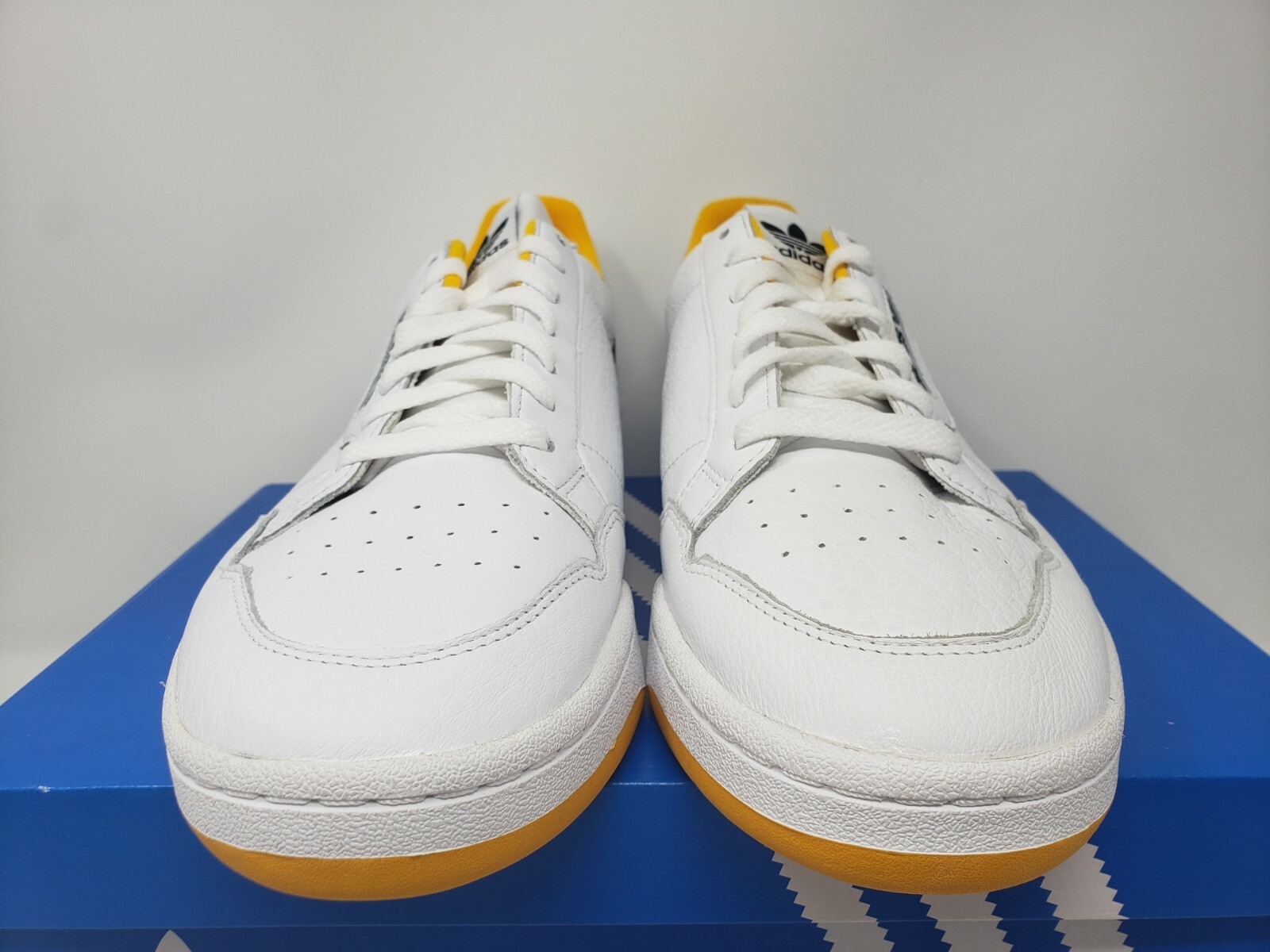 adidas continental 80 white yellow black