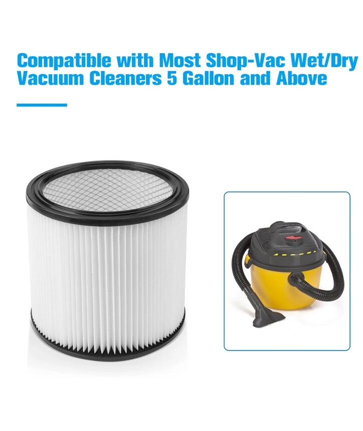 2 Replacement Filter Cartridge for ShopVac 90350 90304 90333 9030400 5