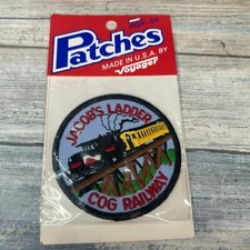 Cog Railway Patch Vintage Mount Washington Railroad Souvenir Sew Iron