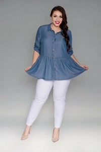denim shirt womens plus