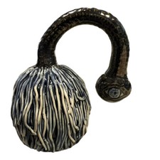 Blue Eyeball Alien Sea Anemone Sculpture Diana McClain Michigan Art Pottery 4