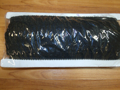 conso 1/2'' Scroll Braid Gimp color R01 black 36 Yards roll style A9940