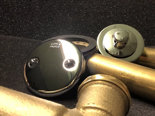 PFWO100 Series Brass Lift & Turn Drain in Polished Chrome - Picture 5 of 5