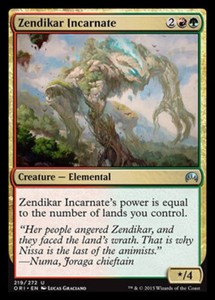 Zendikar Incarnate x4 - Magic Origins - NM-Mint, English - Magic Origins