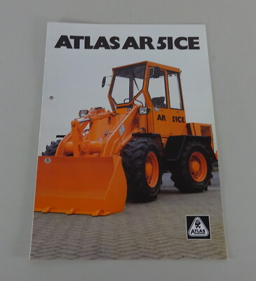 Brochure/brochure Atlas wheel loader AR 51CE status 03/1985