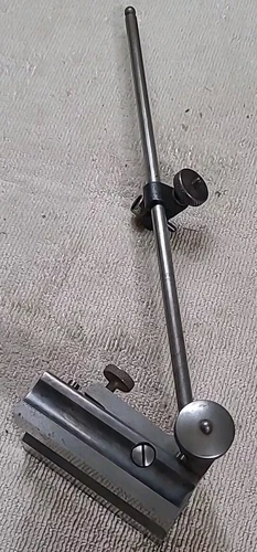 Lufkin No 520 Surface Gage And Starrett 12" Rod USA MADE Machinist Tools.