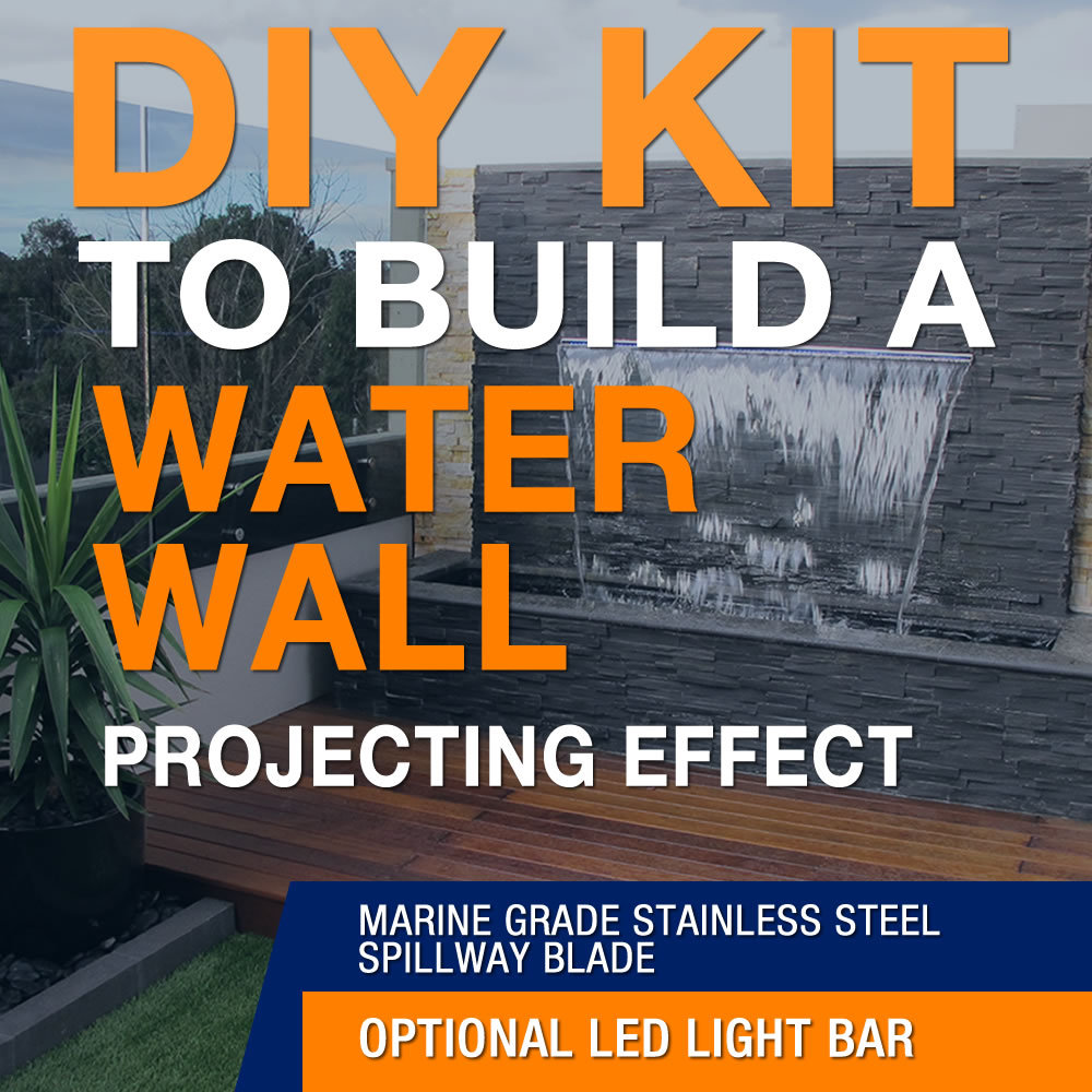 Outdoor Water Feature Waterfall Fountain Water Blade Spillway Garden