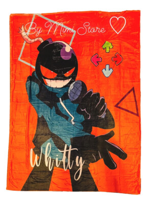 Video Game Friday Night Funkin  Whitty Fleece Throw Blanket 80 x 60 FNF A