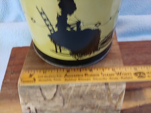 Dispensador de cuerda de hojalata vintage de siluetas de los años 30 de 4,25" coleccionable - Imagen 6 de 9