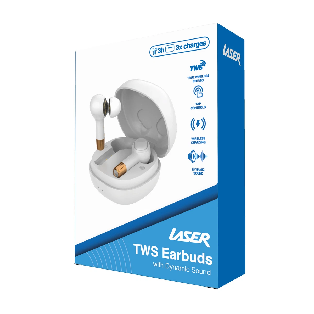 Laser TWS Wireless Earphones with HiFi Dual Hybrid Dynamic Driver