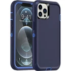 Navy Military Full Body Shock Proof Defender Case For iPhone 13 Pro Max