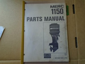 OEM Parts Manual Mercury 115•hp Book from 1976 Model 1150 | eBay
