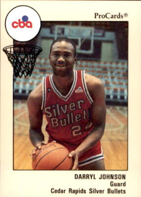 1989-90 Cedar Rapids Silver Bullets ProCards #184 Darryl Johnson Michigan State