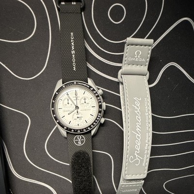 OMEGA x Swatch Speedmaster 1965 Chronograph Quartz w/ Box and papers + strap