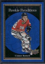 2023-24 Upper Deck Trilogy #RR-10 Connor Bedard Rookie Renditions Blue #/499