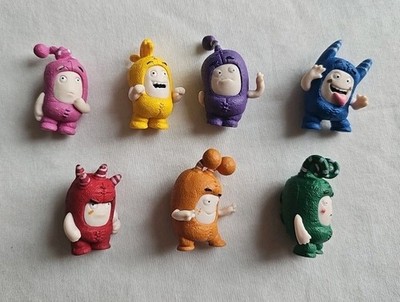 Oddbods 7 Piece Mini Figurines Action Figures Toys Multicolor