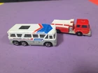 Vintage Hot Wheels Greyhound Bus And Fire truck