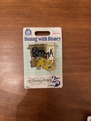 2025 WDW Dining with Disney 10/12 Boma Animal Kingdom Lodge Simba LE Pin