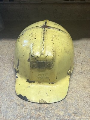 MSA Comfo Cap Vintage Tiger Stripe Low Vein Coal Miner Mining Helmet L2