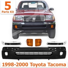 For 1998-2000 Toyota Tacoma Front Bumper Textured With Turn Signal Lamps Kit