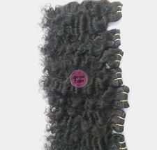 Natural Raw Virgin Indian Curly Human Hair Bundle Extensions 100g