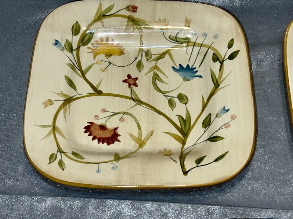 Juego de 4 platos de ensalada American Simplicity florales 8-1/2” ¡Nunca usados! Foto 4 de 4