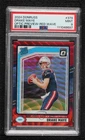 2024 Donruss Rated Rookie Optic Preview Red Wave Prizm Drake Maye PSA 9 MINT RC