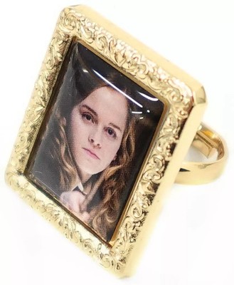 Movic Harry Potter Hermione Granger Frame Ring Gold Accessory Free Size