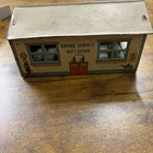J Chein Tin Litho Toy Garage Service Station Brake Welding 1930s 40s