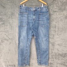 Anthropologie Pilcro Jeans Womens 33 Wanderer High Rise Relaxed Stretch Utility