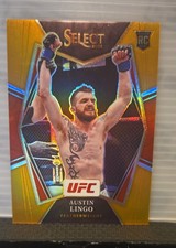 2022 Panini Select UFC - Premier Level Austin Lingo #197 Orange Prizm #25/35 RC