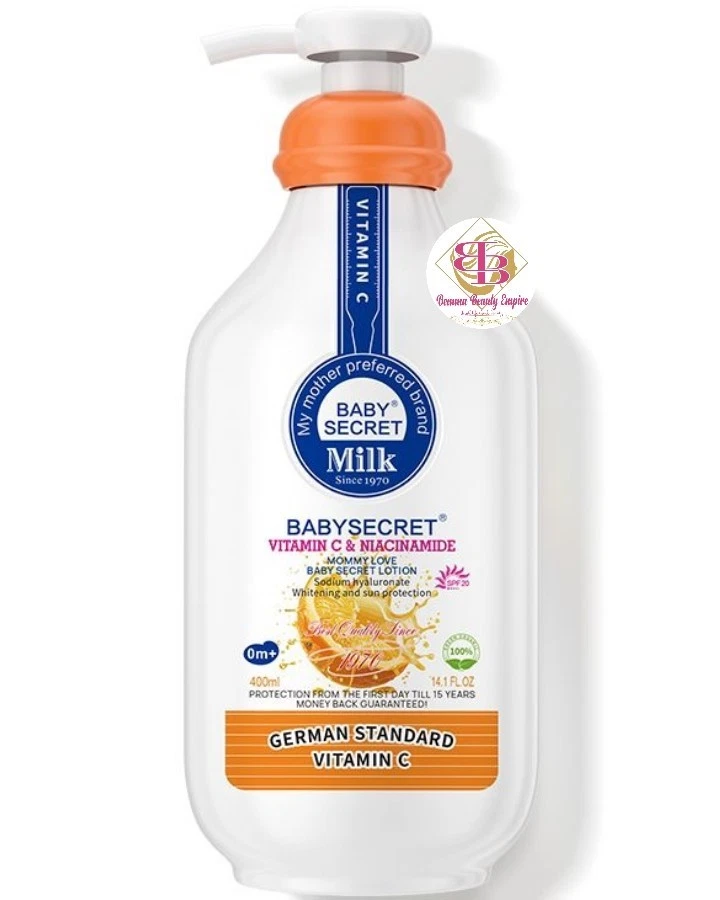 Baby Secret Vitamin C & Niacinamide Whitening Lotion - Protection From Birth
Opens in a new window o
