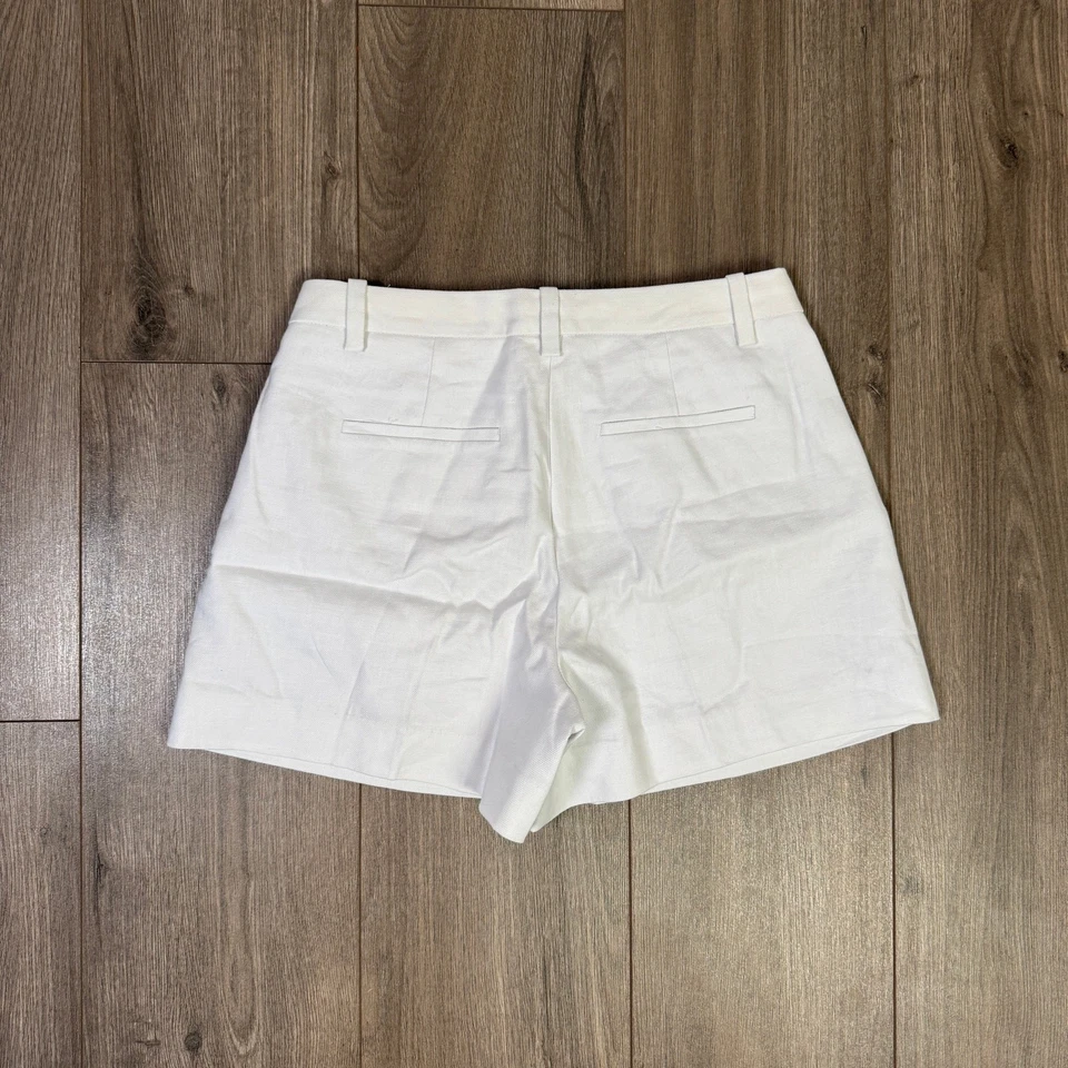 J Crew Lucia Stretch Linen Blend Preppy Shorts US Women's 0 New - Image 3 of 4