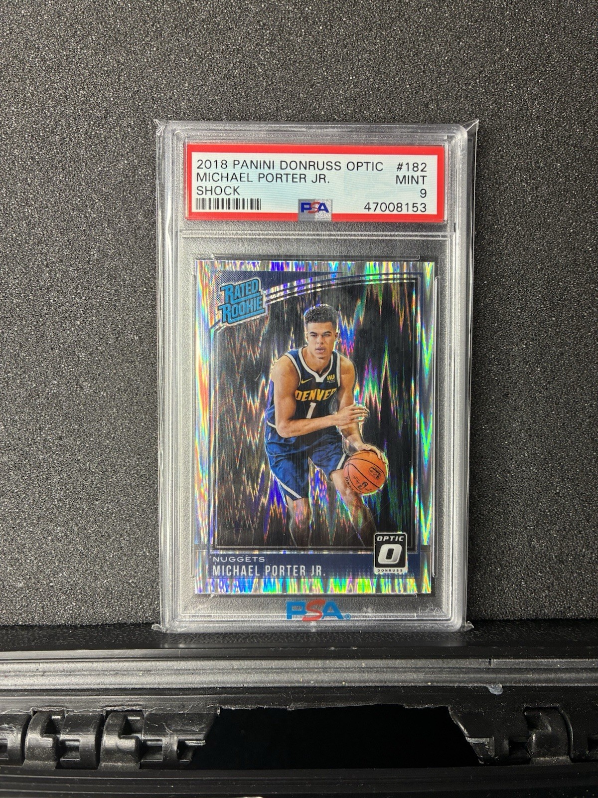 2018-19 Panini Donruss Optic - Rated Rookie Michael Porter Jr. #182 Shock PSA 9