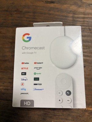 Chromecast With Google TV HD Model -G454V Snow