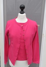 Élegance Damen Twin Set Gr. 38  Pink 100% Kaschmir neuwertig