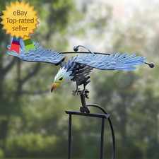 Metal Owl Garden Stake Decor, Owl Garden Rocker Outdoor Metal Owl Sculpture