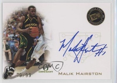 2008-09 Press Pass Signings Gold 79/99 Malik Hairston #PPS-MH Rookie Auto RC 0af