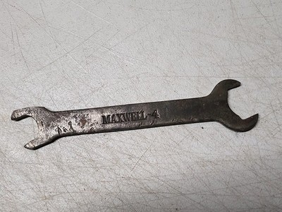 Early Maxwell 4 Motor Car Opened End Wrench Vintage 1920'S 1930'S