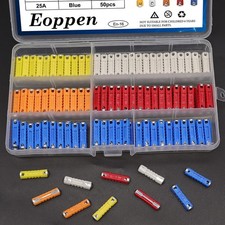 200Pcs Torpedo Fuses European Automotive Fuse Assortment Kit 5A 8A 10A 16A 25A