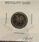 1944 Mercury dime - 90% Silver - 0.07234 troy Oz. - SALE!