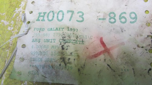 FORD GALAXY SHARAN ABS Pump/Module Mk 1 7M0-614-111-B / 95VW2L580CA - Picture 2 of 4