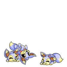 Neopets !- Baby Lupe Pile Foreground ! - WEARABLE ! - Virtual Item [Fast + Safe]