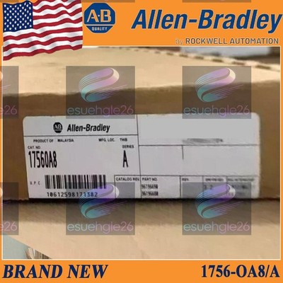 New PLC-AB 1756-OA8 SER A ControlLogix 8 Pt D/O 120/240V AC Module US