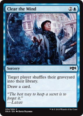 Clear the Mind - Ravnica Allegiance #034/259 MTG Magic The Gathering