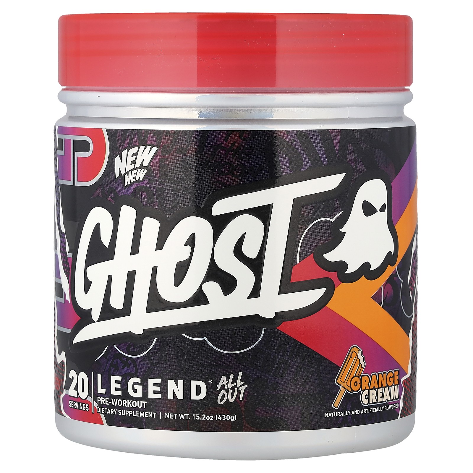 Legend  All Out Pre-Workout, Orange Cream, 15.2 oz (430 g)