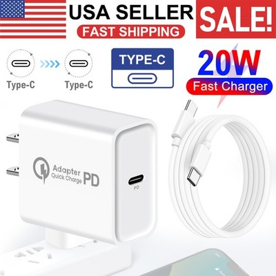 Fast PD Wall Charger Power Adapter/ 3FT Cable Data SYNC Cord For Oneplus Google