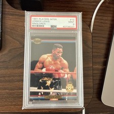 1991 Players International Ringlords U.K. #10 Lennox Lewis PSA 9
