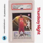 2003 TOPPS PRISTINE #101 LEBRON JAMES REFRACTOR RC ROOKIE /1999 PSA 10